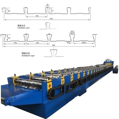 Dovetail Decking рулон формирующий машина для рынка США Разработан и изготовлен для конкретных потребностей страны