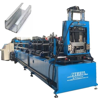C Z Purlin Channel Cold Roll Forming Machine Full Auto для оцинкованного стального профиля