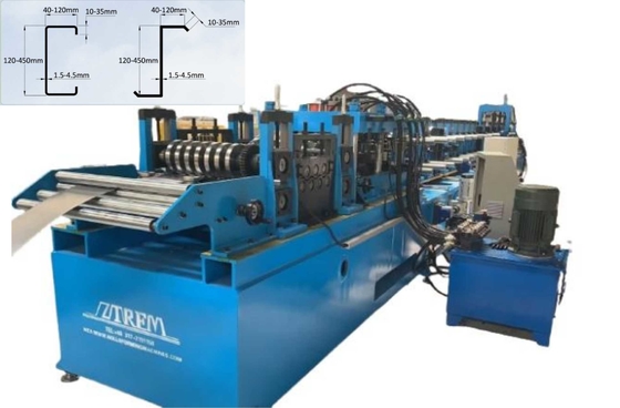 Автоматическая многофункциональная выработка Cz Purlin Machine Высокая эффективность